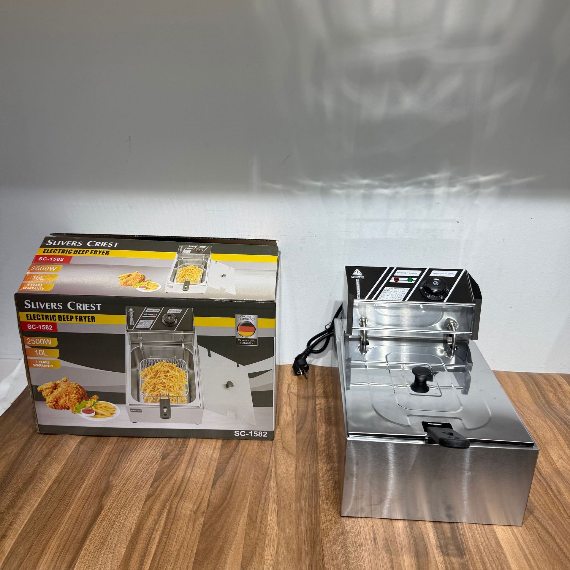 Foreign Trade Electric Fryer French Fryer Single-Cylinder Fryer French Fries Fried Chicken Multi-Functional Stainless Steel Fryer