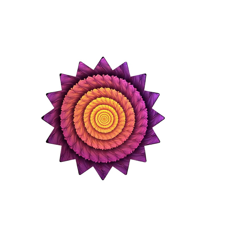 16-dot UV-reactive rotating fabric meteor toy Flowstar Dapo Star-shaped rotating