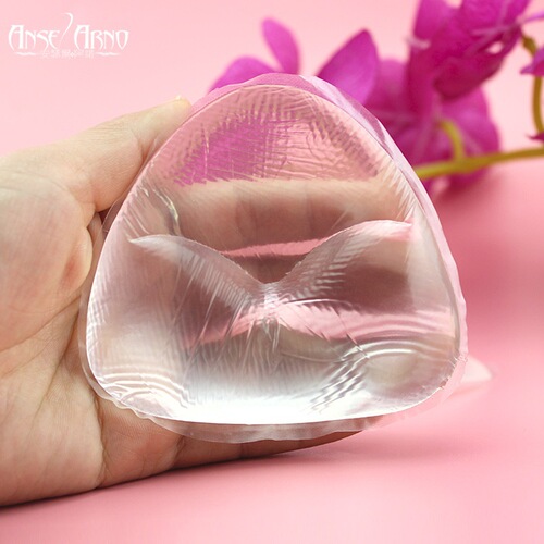 Invisible thickened silicone bra push-up swimsuit waterproof bikini underwear fake breast support to show big breast pad sponge insert