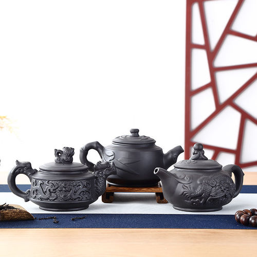Yixing teapot wholesale coarse pottery filtered purple clay teapot tea set hotel restaurant teapot foreign trade afternoon tea teapot