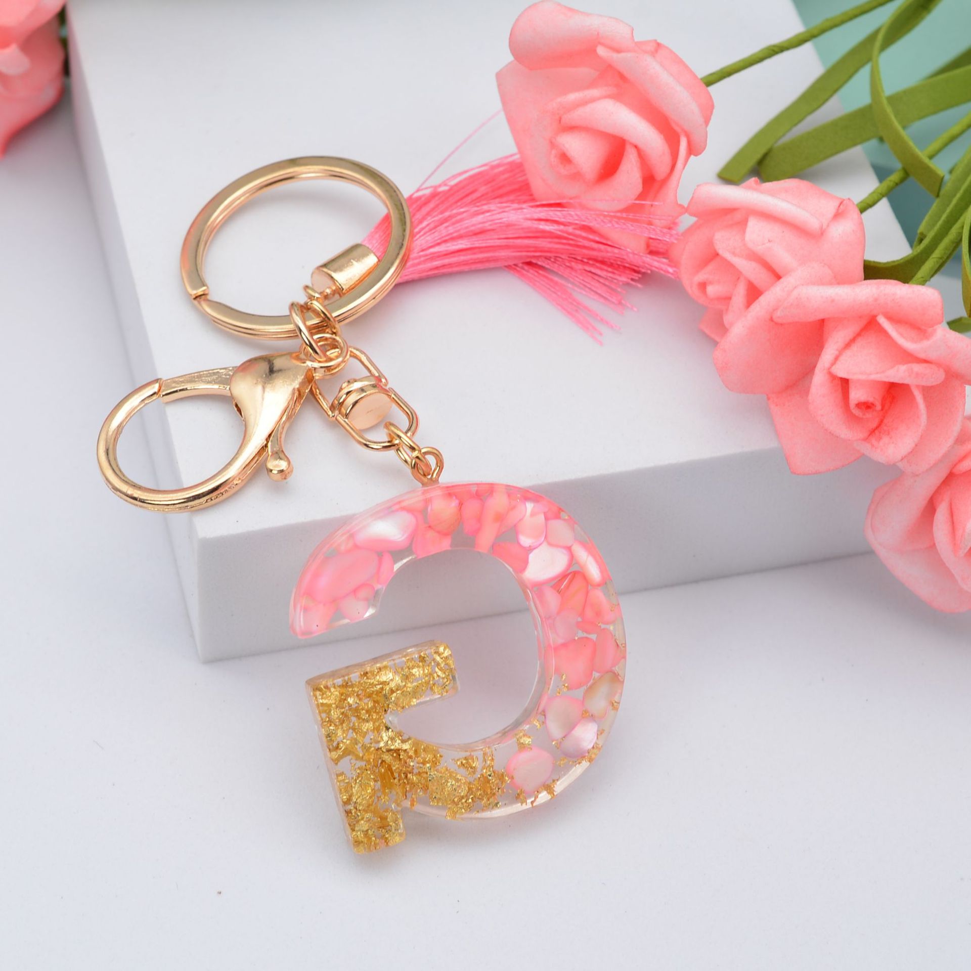 Fashion Letter Plastic Epoxy Keychain 1 Piece display picture 8