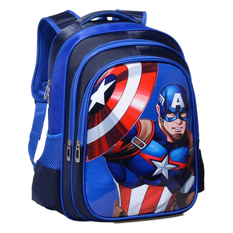 Estudiante de la escuela primaria mochila masculina niños de dibujos animados mochila Grado Uno Dos Tres ligero resistente al desgaste de gran capacidad a prueba de agua al por mayor