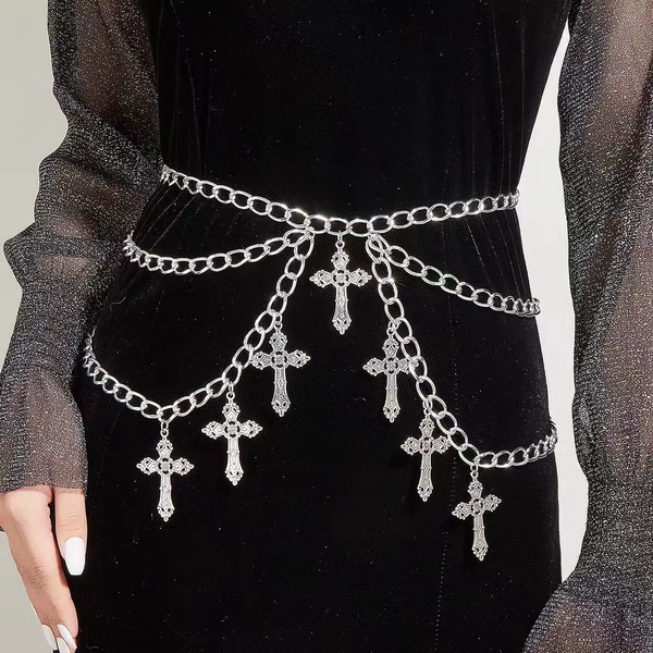 Waist chain silver