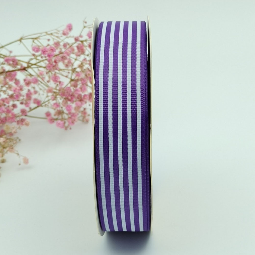 Suministro directo de fábrica 2,5 cm hilo cinta raya impresión cinta hornear caja de regalo embalaje Ropa Accesorios cinta