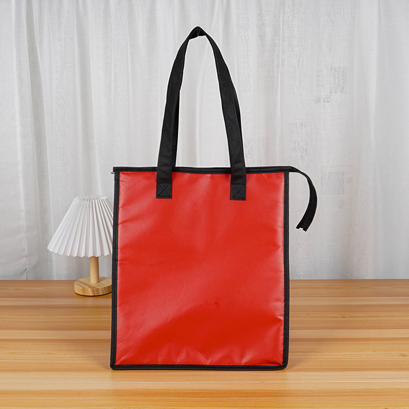 外卖保温袋蛋糕甜品奶茶无纺布手提袋印刷logo手提拉链铝箔保温包