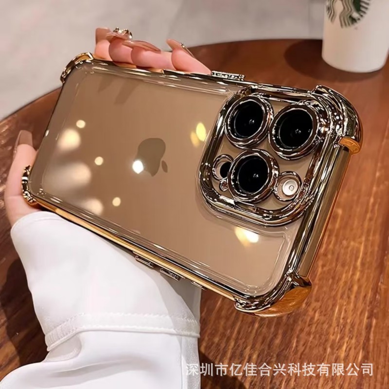 Protector de pantalla todo incluido con bolsas de aire en las cuatro esquinas, funda para teléfono Apple 17 compatible con iPhone 14, funda protectora anticaídas para 13 Pro Max