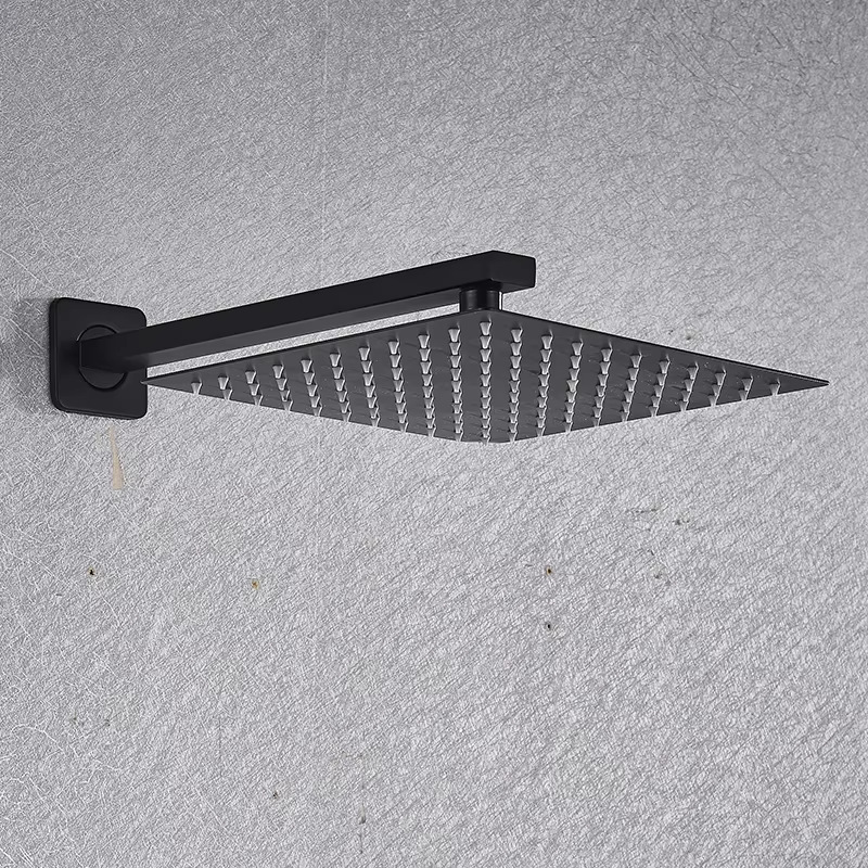 Top de acero inoxidable gran ducha de ducha de ducha de ducha presurizada un solo cabezal de ducha de ducha 4 puntos accesorios generales lotes de oro dibujado