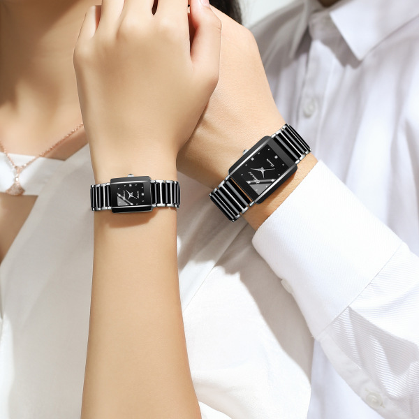 fashionable square paired watches