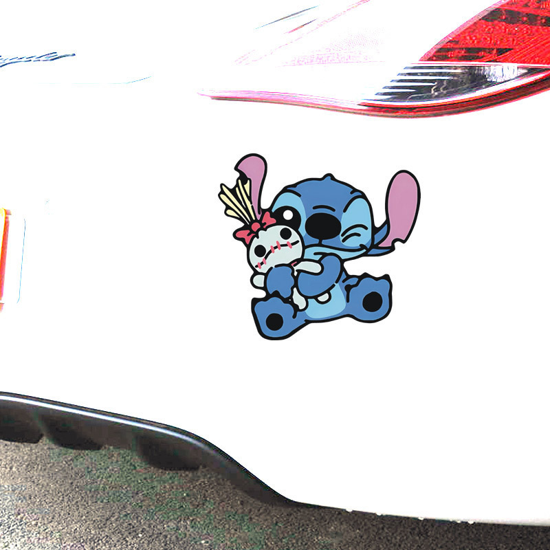 星間の宝物のスティッチの子供の趣味はガラスの漫画のビニールのステッカーの自動車のトラックのステッカーにぶつかります。|undefined