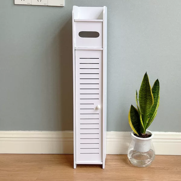 Bathroom Storage Rack Cabinet Waterproof Toilet Gap Floor-Standing Movable Storage Cabinet Washbasin Side Cabinet