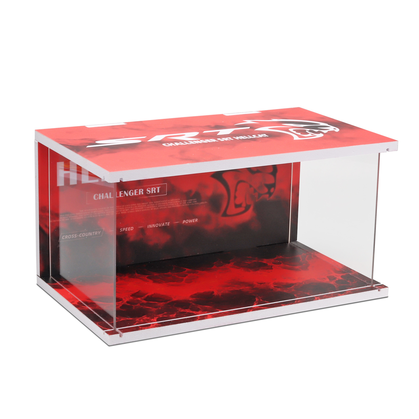Modelo de mesa de arena de estacionamiento con cubierta de acrílico ligero para disparar modelo de escena de estacionamiento modelo de coche