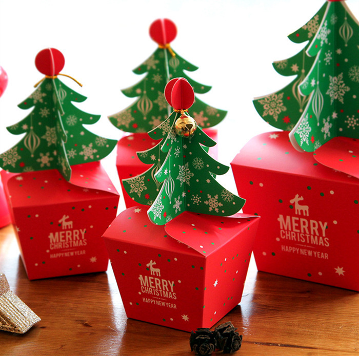クリスマスギフト包装ギフトボックスカートンクリスマスツリーアップルボックス包装ボックスピンフルーツボックスキャンディーケーキボックス|undefined