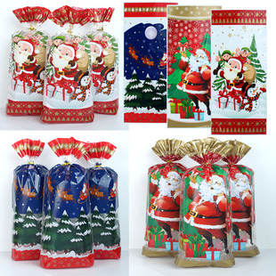 Christmas Candy Bags Gift Packaging Bags Souvenir Bags DIY Baking Food Bags Drawstring Flat Bags