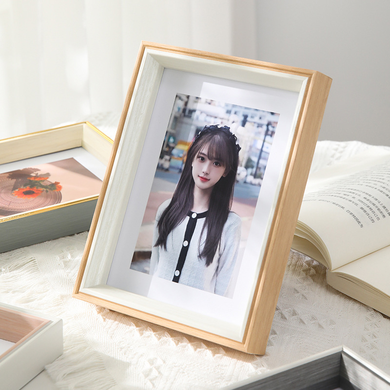 Scandinavian Simple Photo Frame Wholesale 6inch Photo Frame Table 7-Inch 8inch 10inch A4 High-End Photo Wall Hanging Puzzle Frame