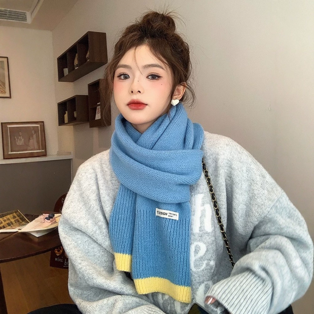 High quality winter keep warm knitted universal scarf