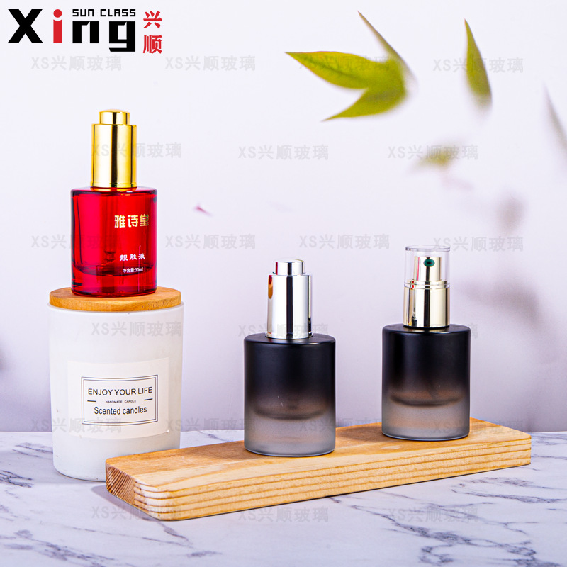 厂家现货渐变色粉底液细喷雾爽肤水乳液包装空瓶子包装旅行便携