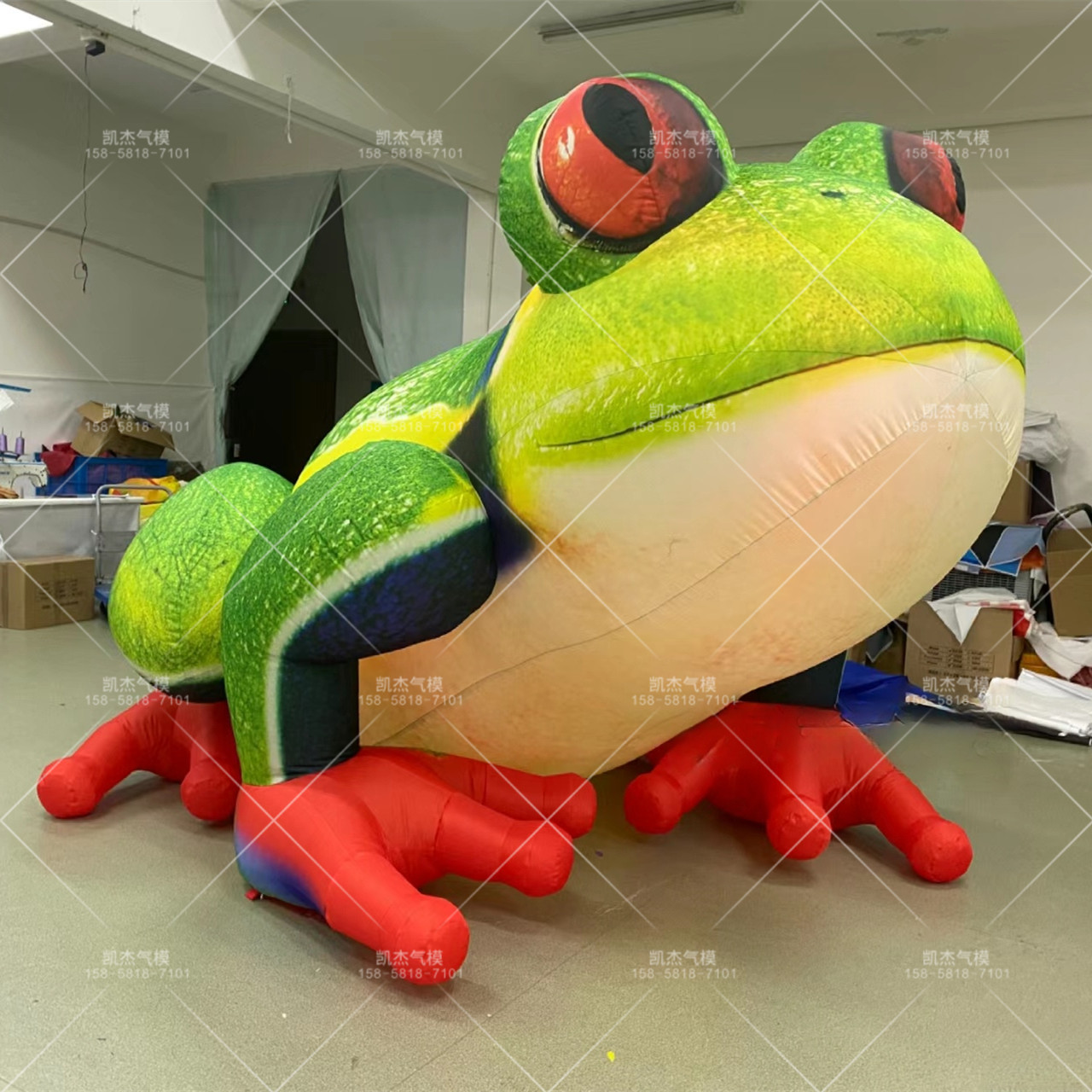 充气青蛙气模卡通高仿真动物模型互动商场景区装饰昆虫植物道具