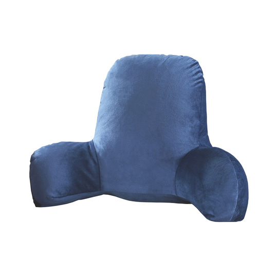 Wholesale solid color corduroy cushion with armrest lumbar sofa back pillow warm crystal velvet pillow can be customized