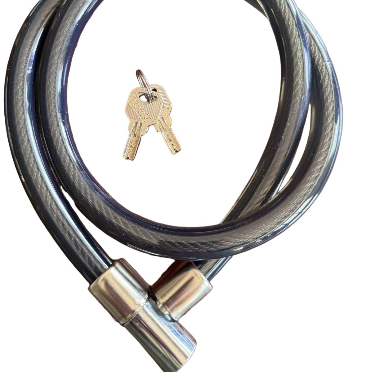 India cerradura de alambre de acero cerradura de cable de acero cerradura de bicicleta de montaña vendida directa cerradura de comercio exterior cerradura de oliva