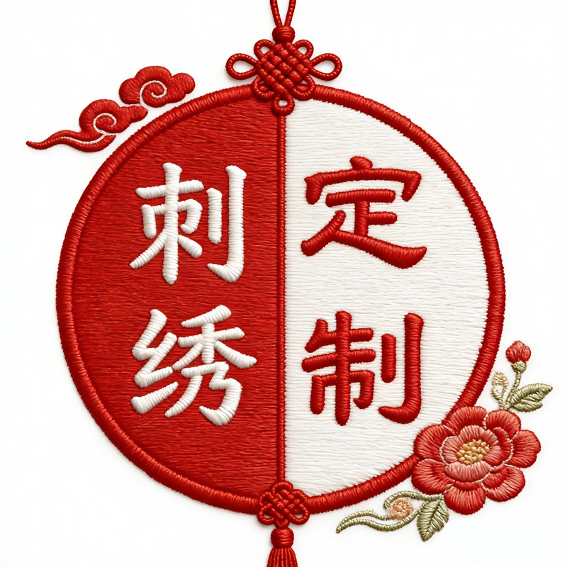 电脑刺绣布贴补丁服装辅料打样手缝商标肩章贴包包自粘贴绣布diy