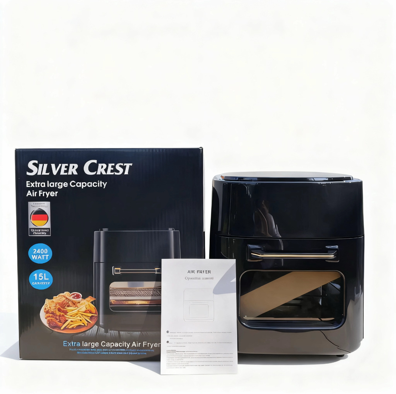 Air Fryer for Home Use, New Model 15L, Multifunctional Smart Touch Screen Large Capacity Air Fryer