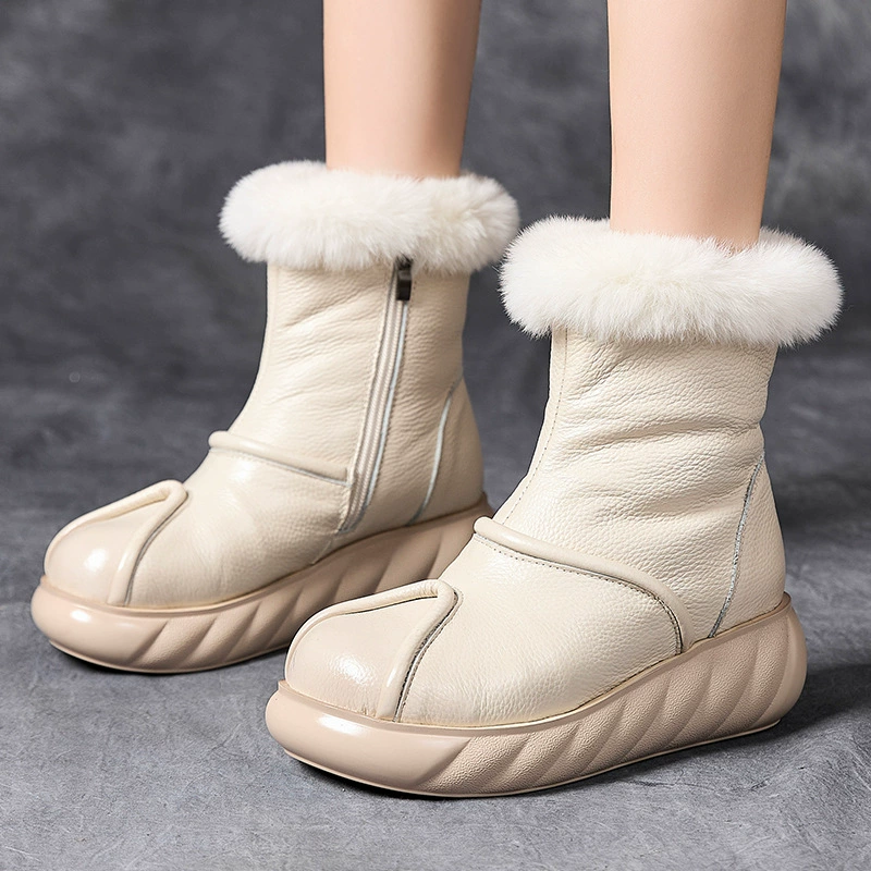 Ботинки Martens из натуральной кожи, удобные универсальные нескользящие на платформе, этно-стиль