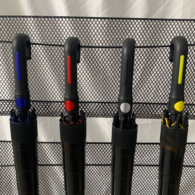 Business Long-Handled Golf Umbrella with Waterproof Cover, Curved Handle, Enlarged and Thickened Vinyl Sun Protection Umbrella, Rain or Shine Umbrella