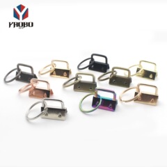 東莞 Yaobo 金属マルチカラー 25 ミリメートルテールクリップ鉄 1inch キーリングウェビングクリップ DIY アクセサリーぶら下げ電気ベルトクリップ