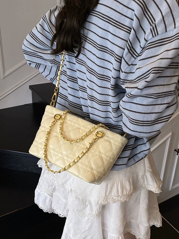 Летняя ручная цепь, сумка на плечо, стиль Chanel, натуральная кожа