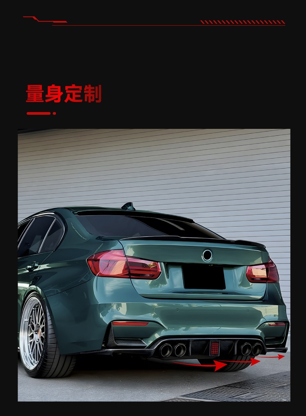 Suitable for 2014-2019 Bmw 3 Series M3 M4 F80 F81 F82 F83 Rear Lip Spoiler Modification