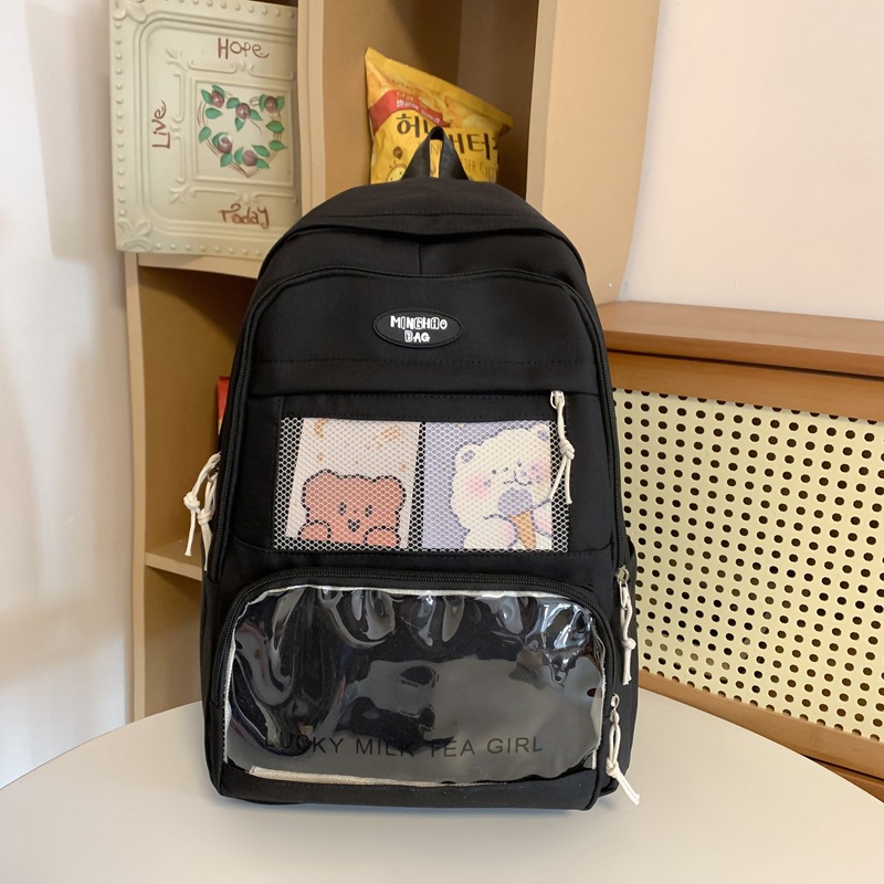 厂家定做日系初中生书包女生高中生双肩包三到五六年级小学生背包