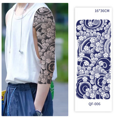 Half-A Juice Tattoo Sticker Herbal Semi-Permanent Waterproof Non-Reflective Chest Long-lasting Men's Personalized Seven-Point Arm Full Cover