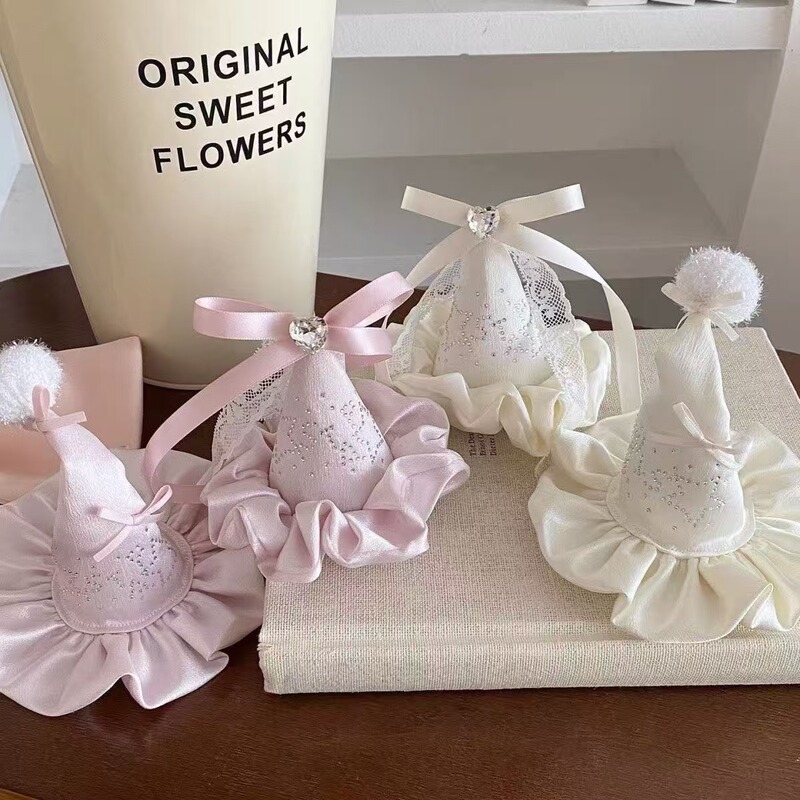Girly Pink Mini Hat Hairpin Princess Birthday Headwear Sweet Hat Photo Hair Accessory Birthday Hat for Women