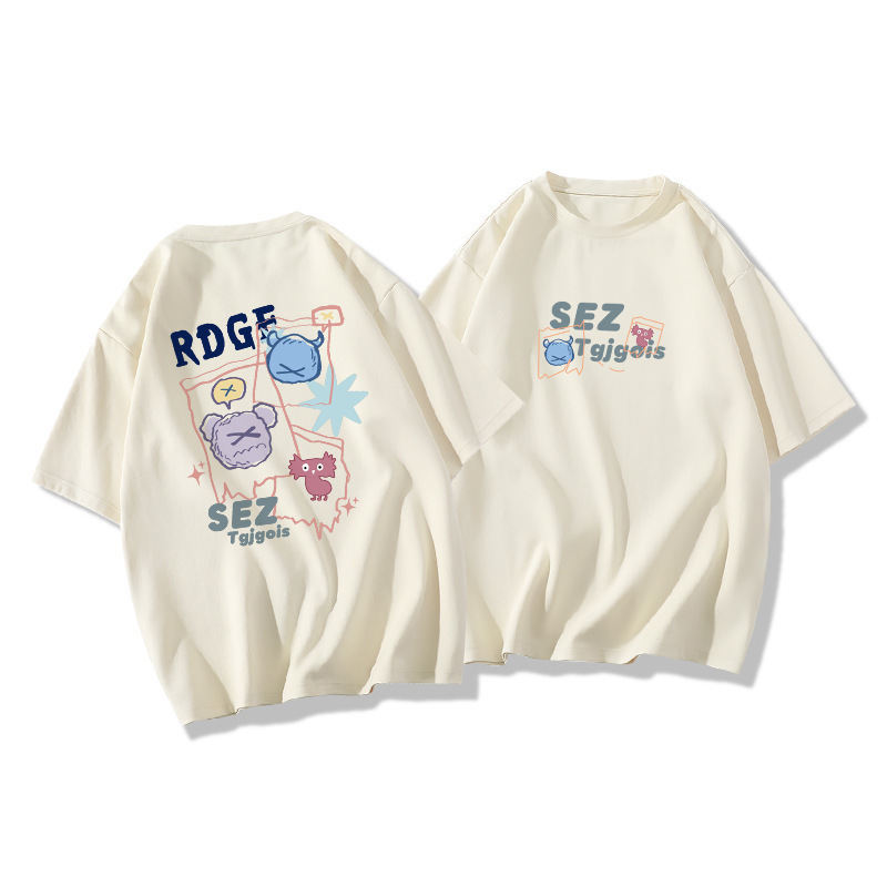 ルーズ半袖 Tシャツレディース半袖 2025 夏新作大型バージョンオーバーサイズデザインニッチトップイントレンド