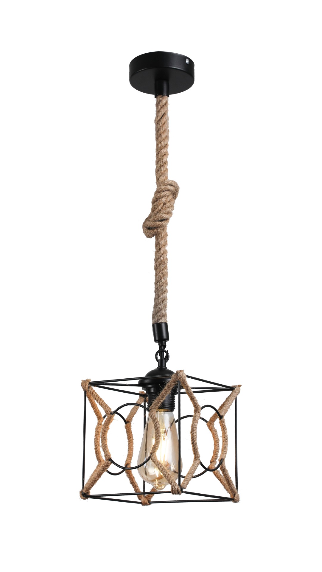 Exclusividad transfronteriza, estilo industrial retro, personalidad, restaurante, cafetería, tienda de té con leche, barra de bar, cuerda de cáñamo, candelabro creativo