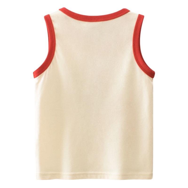 27kids ropa infantil de moda para niños, suministro transfronterizo de primera mano, chaleco infantil al por mayor, ropa de bebé estilo coreano para niño, verano 2025