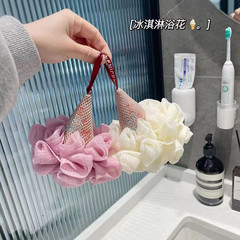 大号沐浴球搓澡冰淇淋浴花可爱洗澡起泡网沐浴花泡泡花搓澡神器
