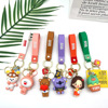 factory Direct selling lovely Cartoon Key buckle PVC Glue Bag Pendant Accessories Batch wholesale Stall up gift