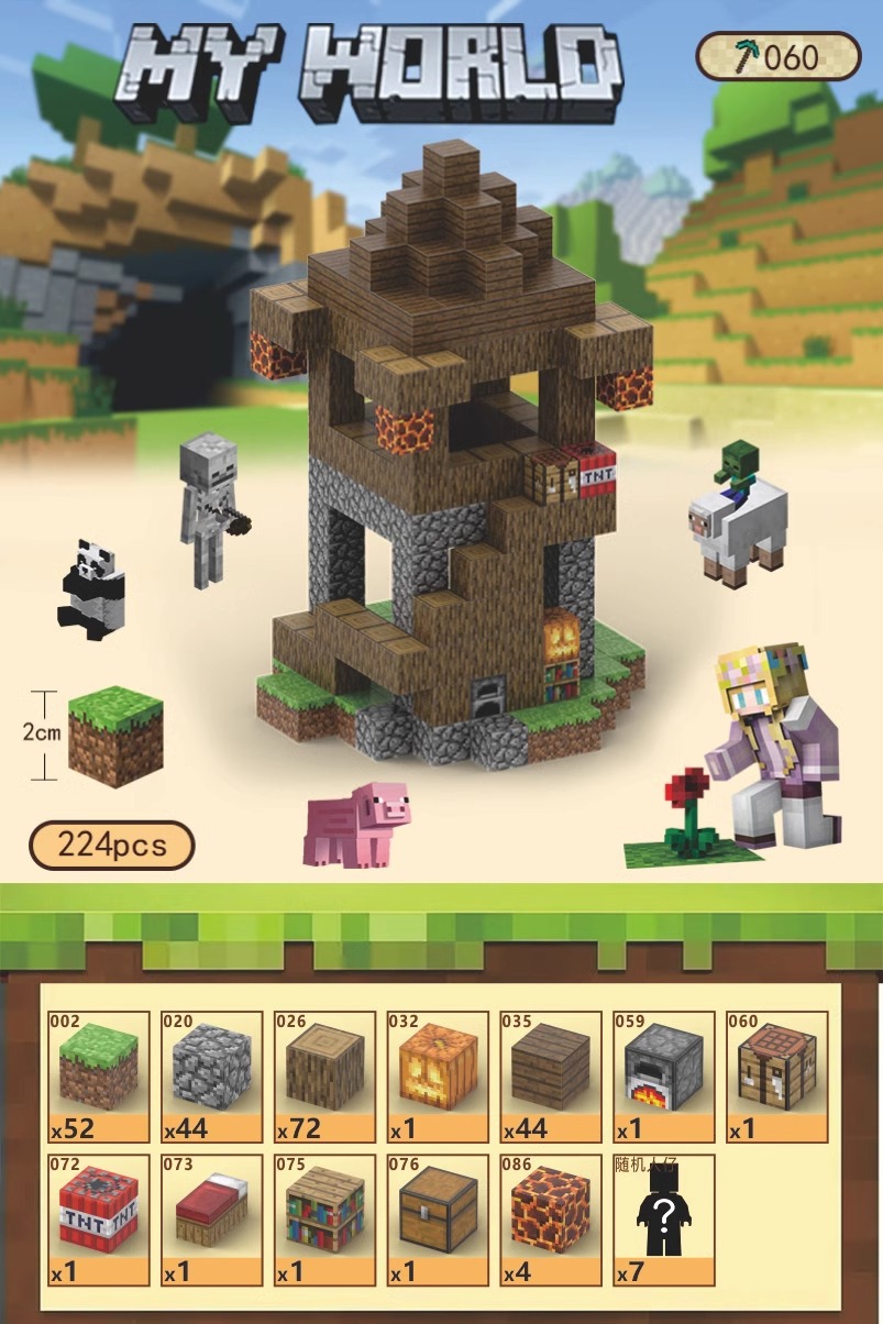 [풀세트] 센티넬 스테이션️ [입자 224개/무료 인형 7개] 무료 엔더 드래곤/무료 조명 부품