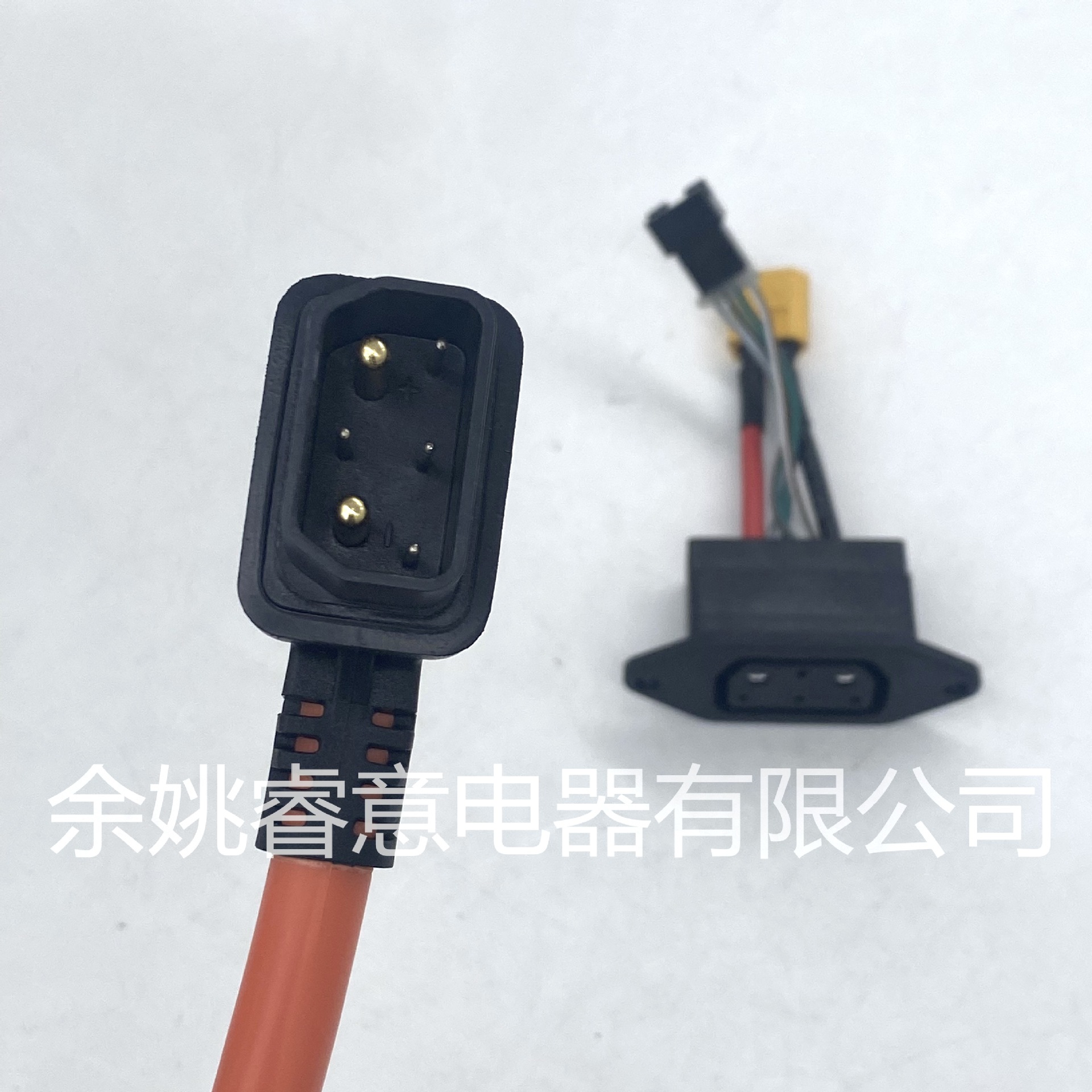 SOCO速珂电动车充电母座方孔电源插头转换插头