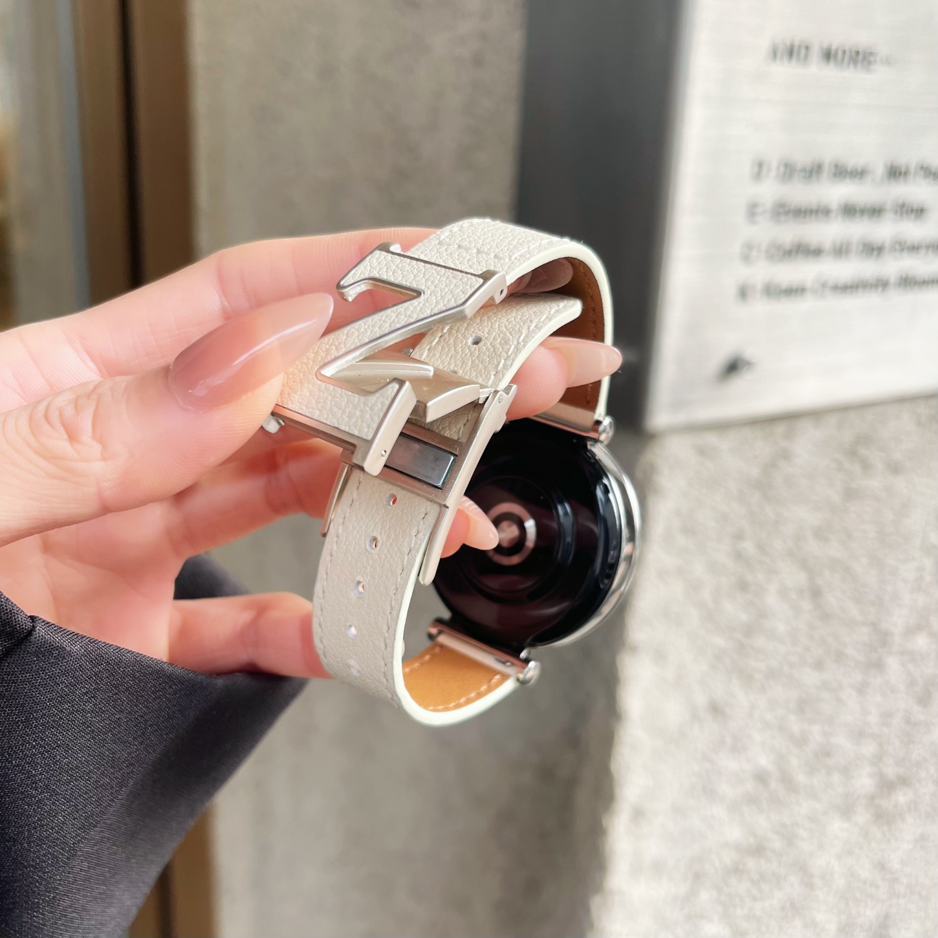 Suitable for Huawei GT4 Watch GT5 New Z-shaped Magnetic Buckle Watch4/3/2Pro Fashion Strap for Men and Women