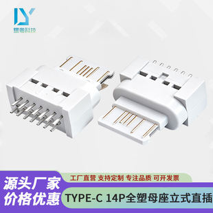 TYPE-C14Pĸ��ȫ������ʽ USBĸ���B����  TYPE-Cĸ�^ 20w���usb