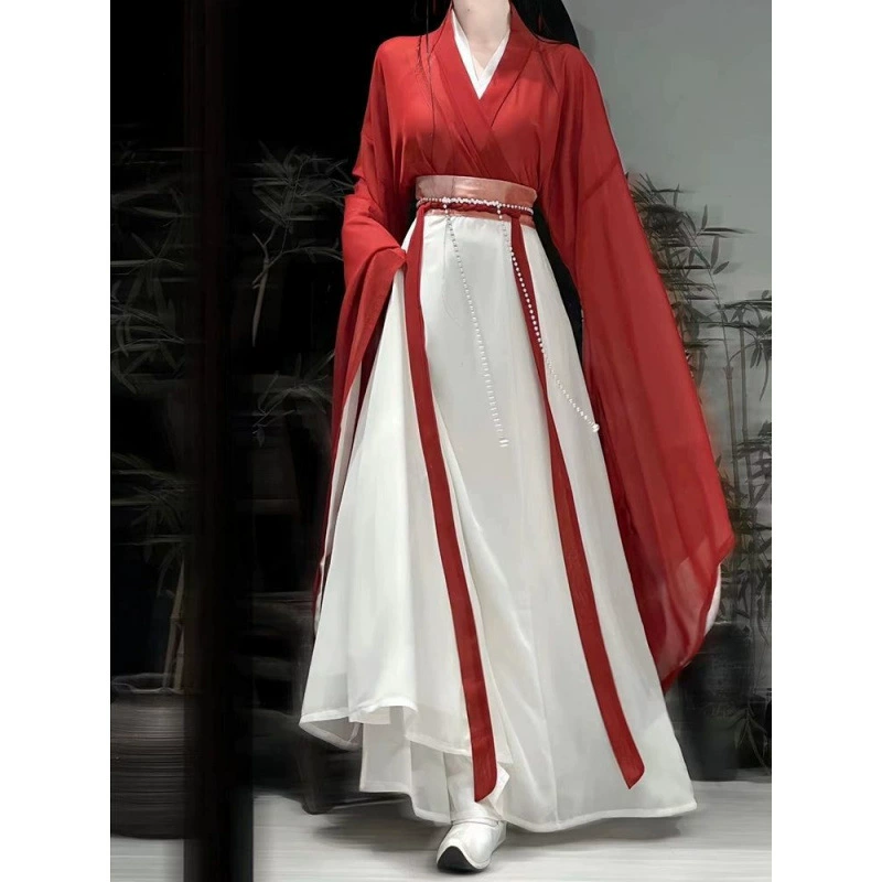Brace for students, suit, set, Hanfu, Chinese style