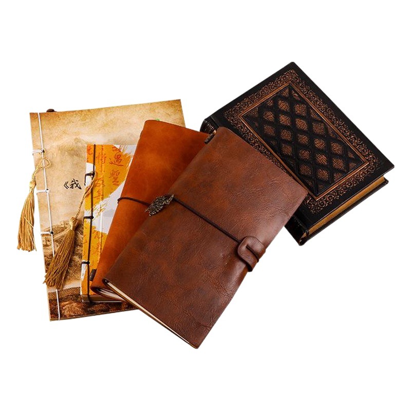 Nueva Super amoroso Evangelio hecho a mano de negocios Bloc notas imitación cuero en relieve oro borde cuaderno retro Europeo