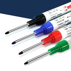 Long-head marker pen can be refilled with ink 32mm oil-based quick-drying waterproof carpentry pen metal bathroom tile deep hole marker pen