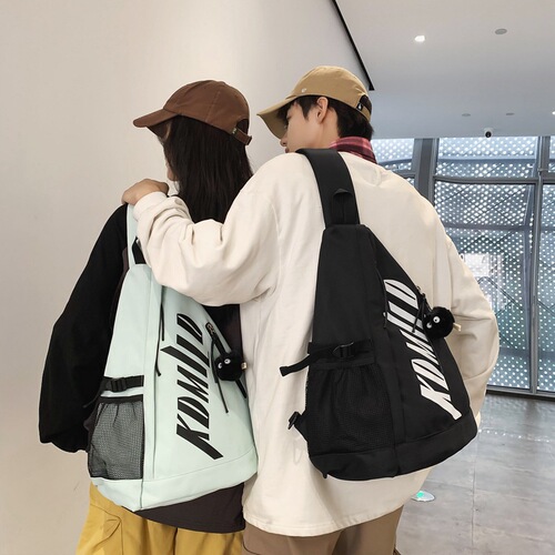 Crossbody bag for men and women, same style student school bag, large capacity junior high school student backpack, trendy Korean version for students, dropshipping