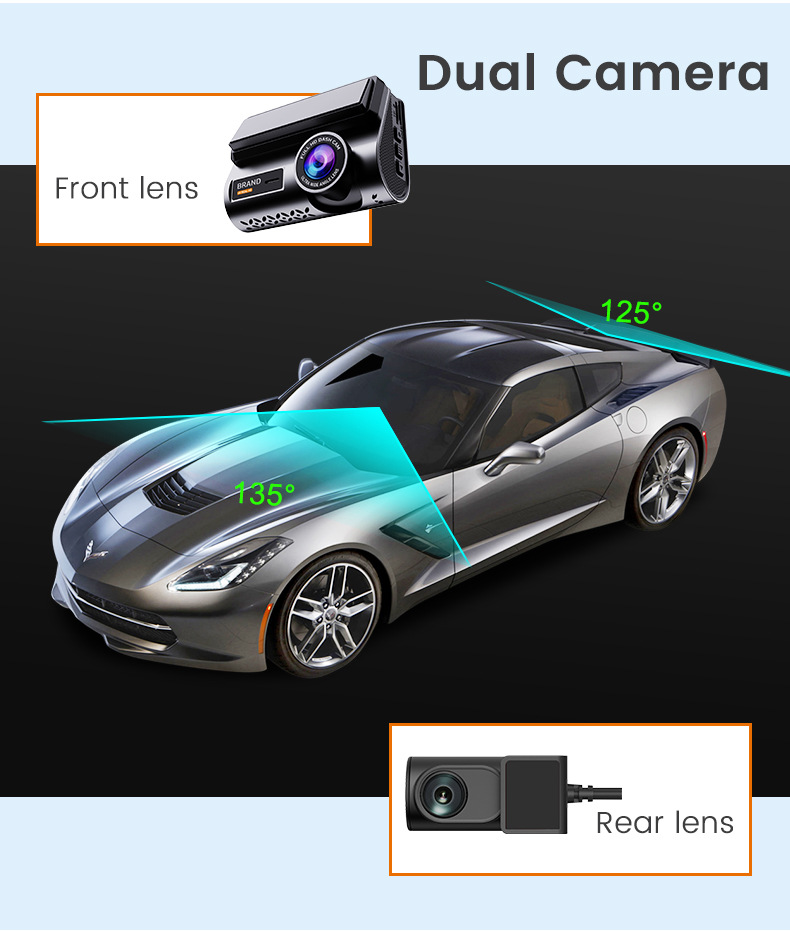 2024 new HD 4G remote monitoring driving recorder front and rear dual recording night vision HD car recorder