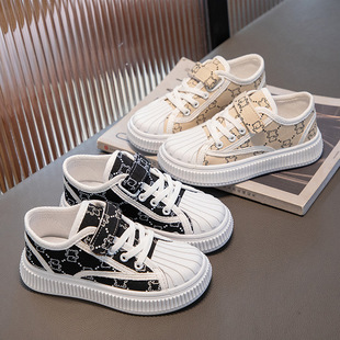 Children's Canvas Shoes 2025 Spring & Fall New Boys and Girls Shoes Sports Shoes for Middle and Large Kidsren Casual Soft Sole Shoes Breathable and Trendy