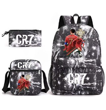 Mochila de tres piezas, mochila para hombres y mujeres, mochila a prueba de salpicaduras [una también es precio al por mayor] mochila de espalda protectora