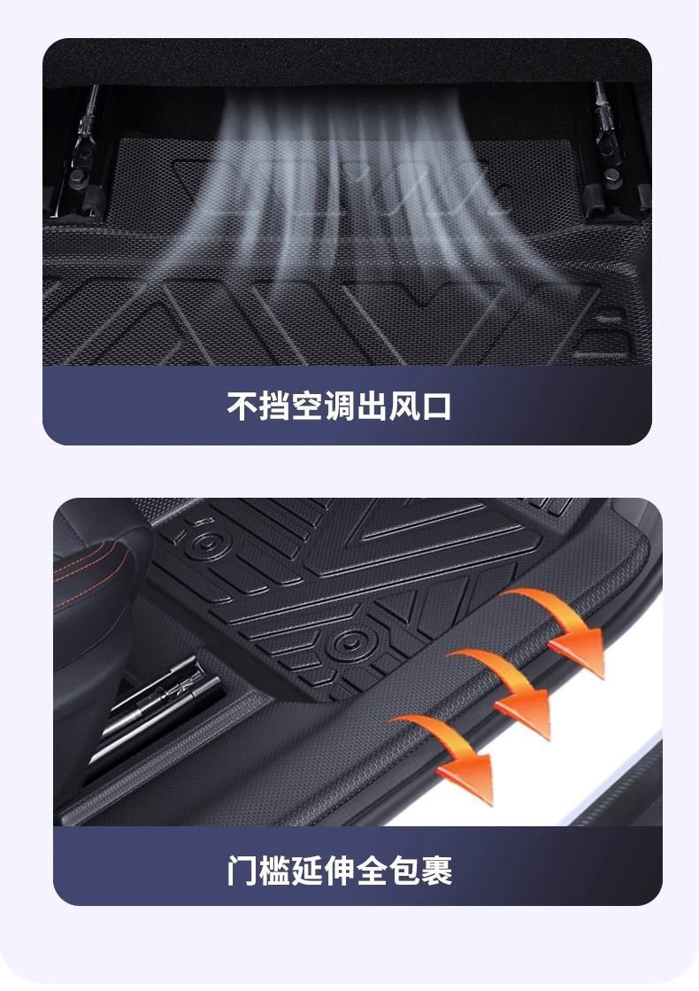 Tiguan L Pro Tiguan Door Sill Tpe Floor Mats Tiguan X Full Surround Eco-Friendly Tpe Car Floor Mats